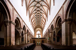 Innenansicht der Klosterkirche, Kloster Maulbronn, eine ehemalige Zisterzienserabtei, Baden-Württemberg, Deutschland, Europa
