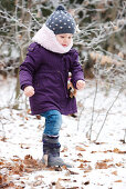 Girl (2 years) in snow