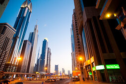 Wolkenkratzer, Dubai-Stadt, Dubai, Vereinigte Arabische Emirate (VAE)