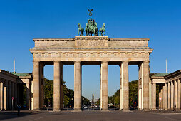 The Brandenburg Gate on Pariser Platz, Berlin, Germany