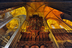 Vault, Cathedral, la Giraglia, Sevilla, Province Sevilla, Andalusia, Spain, Mediterranean Countries