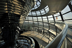 Inside the dome, Reichstag building, Berlin, Germany