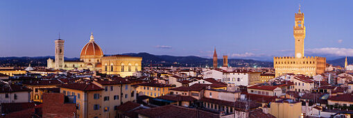 Florence Skyline at Dusk, Florence, Tuscany, Italy