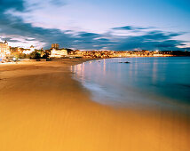 Playa del Sardinero in the evening, Santander, Cantabria, Spain