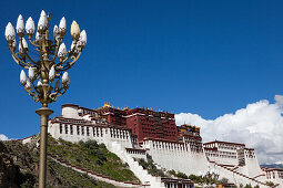 Potala Palace, residence and government seat of the Dalai Lamas in Lhasa, Tibet Autonomous Region, People's Republic of China