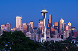 Cityscape at Sunset, Seattle, Washington, USA