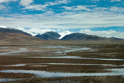 Landscape at the Tibetan Plateau, Tibet Autonomous Region, People's Republic of China