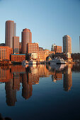 Blick auf das Stadtzentrum von Boston, Massachussets, USA