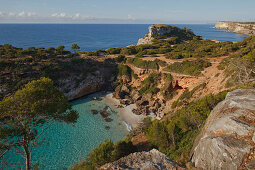 Calo  d es Moro, nearby Cala S Amonia, near Santanyi, Mallorca, Balearic Islands, Spain, Europe