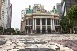 Teatro Municipal, Municipial Theatre at the Cinelândia square at downtown Rio de Janeiro, State of Rio de Janeiro, Brazil, South America, America