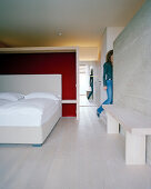 Hotel room, Vigilius Mountain Resort, Vigiljoch, Lana, Trentino-Alto Adige/Suedtirol, Italy