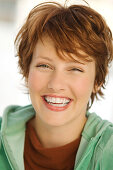 Portrait of young woman smiling for the camera