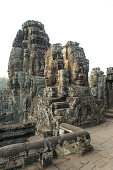 Gopuram, Gesichtertürme am Tempel Bayon Tempel, Angkor Thom, Angkor, Kambodscha, Asien