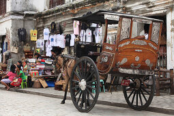 Horsecart in Vigan, a spanish colonial city, Vigan, Ilocos Sur, UNESCO World Heritage Site, Luzon Island, Philippines