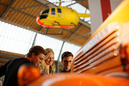 Students in the Transport Museum, Deutsches Museum, German Museum, Munich, Bavaria, Germany