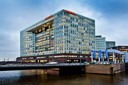 Neues Spiegelgebäude, moderne Architektur, Hafencity, Hamburg, Deutschland