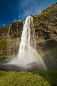 Wasserfall, Seljalandsfoss, Island, Skandinavien