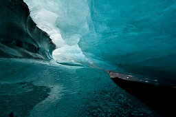 Glacial cave, Vatnajokull glacier, Iceland, Scandinavia, Europe