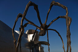 Die Skulptur Mama Spinne vor dem Guggenheim Museum Moderner und Zeigenössischer Kunst, Bilbao, Provinz Bizkaia, Baskenland, Euskadi, Nordspanien, Spanien, Europa