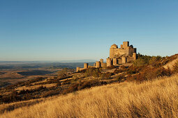 Castillo de Loarre, Burg, zwischen 12 und 13 Jahrhundert, Provinz Huesca, Aragonien, Aragon, Nordspanien, Spanien, Europa