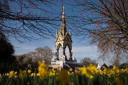 Denkmal, Albert Memorial in Hyde Park, London, England, Grossbritannien
