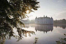 Gluecksburg moated castle, Flensburg fjord, Baltic Sea, Schleswig-Holstein, Germany, Europe