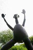 Sculpture by artist Heinrich Kirchner, near Seeon Monastery, Seeon, Chiemgau, Bavaria, Germany