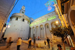 Bari Cathedral in the evening light, dedicated to Saint Sabinus of Canosa, Bari, Apulia, Italy