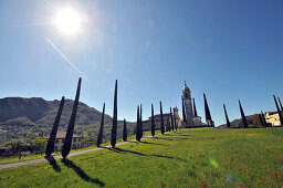 Church of Sant Abbondio, Gentilino near Lugano at lake Lugano, Ticino, Switzerland