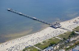 Pier and seaside resort Ahlbeck, Island of Usedom, Mecklenburg Western Pomerania, Germany, Europe