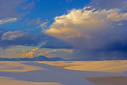Abendstimmung in White Sands National Monument, New Mexico, USA, Amerika