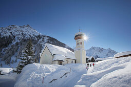 Kuratienkirche Hl. Maria Magdalena, Gargellen, Montafon, Vorarlberg, Österreich