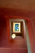 Staircase in the Goetheanum, Architect Rudolf Steiner, world center for the anthroposophical movement, Dornach, Kanton Solothurn, Switzerland, Europe