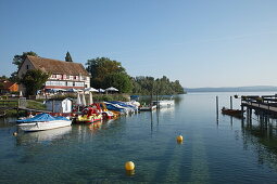 Restaurant Schloeßli, Horn, Gaienhofen, Höri, Bodensee, Baden-Württemberg, Deutschland