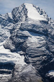 Fresh snow on Mount Fruendenhorn, Bernese Oberland, Canton of Bern, Switzerland