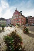 Blick auf das Rathaus der Barockstadt Ettenheim, Ortenau, Schwarzwald, Baden-Württemberg, Deutschland, Europa