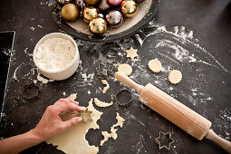 Mid adult woman baking cookies, Styria, Austria