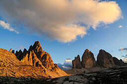 Drei Zinnen in the background, Hochpustertal, Dolomites, South Tyrol, Italy