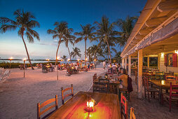 Dinner in restaurant Morada Bay, Islamorada, Florida Keys, Florida, USA