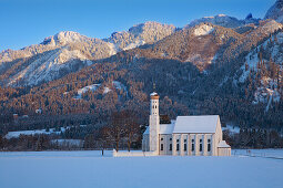 Wallfahrtskirche St. Coloman bei Schwangau, Füssen, Allgäu, Bayern, Deutschland