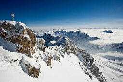 Zugspitze summit, Garmisch-Partenkirchen, Bavaria, Germany
