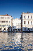 View from Grand Canal to palace Palazzo Grassi and Palazzina Grassi Hotel, Design Philippe Starck, Sestriere San Marco 3247, Venice, Italy
