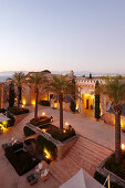 Innenhof und Restaurant La Fortaleza Las Jaimas, Hotel Cap Rocat, Ctra. d'enderrocat, s/n, 07609 Cala Blava, Mallorca, Balearen, Spanien