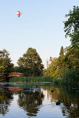 Pond in park Johannapark, Leipzig, Saxony, Germany