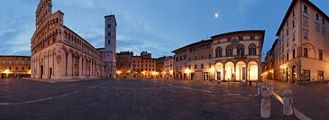 San Michele in Foro church on Piazza San Michele square, historic centre of Lucca, UNESCO World Heritage Site, Lucca, Tuscany, Italy, Europe