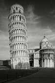 Leaning tower with cathedral, Duomo, Torre pendente, Piazza dei Miracoli, Piazza del Duomo, Cathedral Square, UNESCO World Heritage Site, Pisa, Tuscany, Italy, Europe