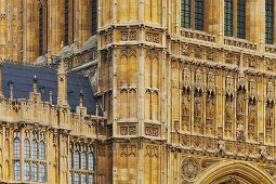 Ornament auf der Fassade von Westminster Palace, London, England