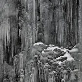 Vereister Wasserfall, Eis, Sogn og Fjordane, Norwegen