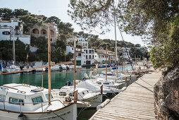 Hafen in Cala Figuera, bei Santanyi, Mallorca, Spanien