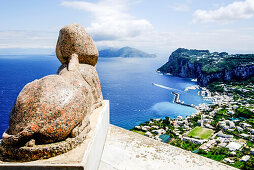 Sphinx, Villa San Michele, Capri, Kampanien, Italien